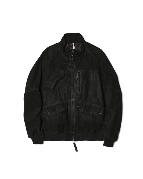 CCU  HIGH NECK BLOUSON COW LEATHER