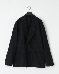 KANEMASA PHIL 36G Wool Stripe Double Jacket