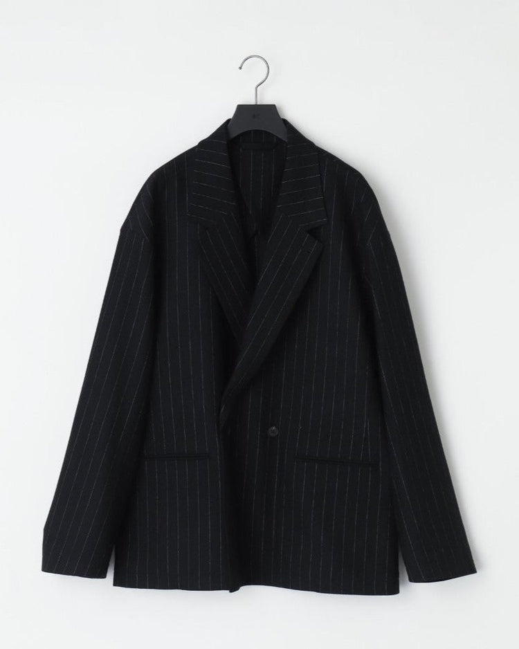 KANEMASA PHIL 36G Wool Stripe Double Jacket