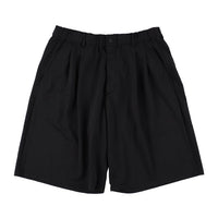 KANEMASA PHIL 36G Nylon Tuck Easy Shorts BLACK DYE