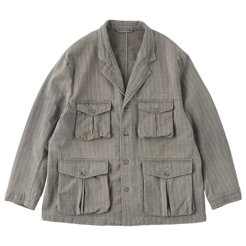 PORTER CLASSIC　FADED STRIPE BINGHAM JACKET