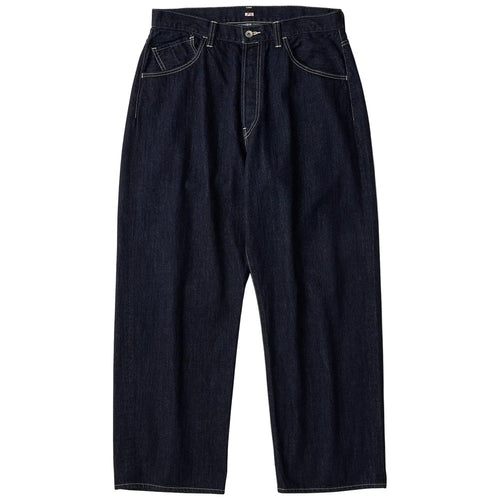 PORTER CLASSIC STEINBECK DENIM PANTS -DARK NAVY-