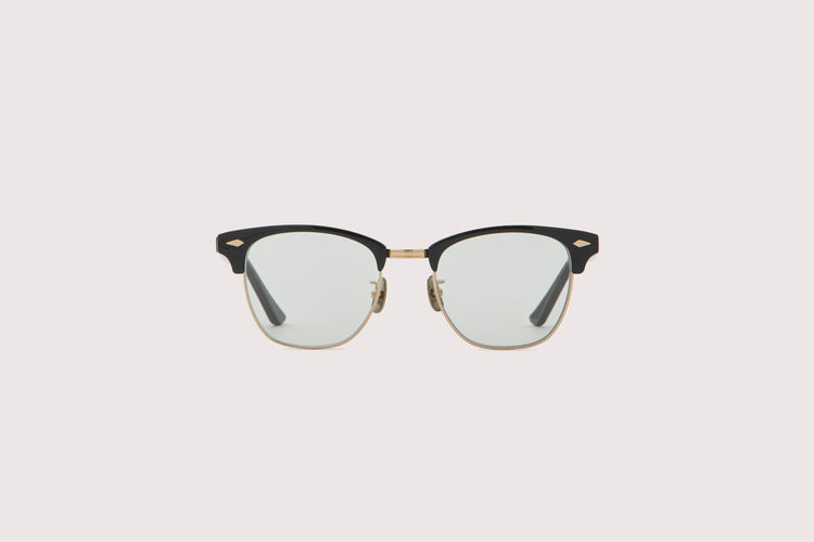 NOCHINO OPTICAL / YUGEN #2. GLOSS BLACK & CHAMPAGNE GOLD × GREY GREEN TO D.GREY (Photochromic Model)
