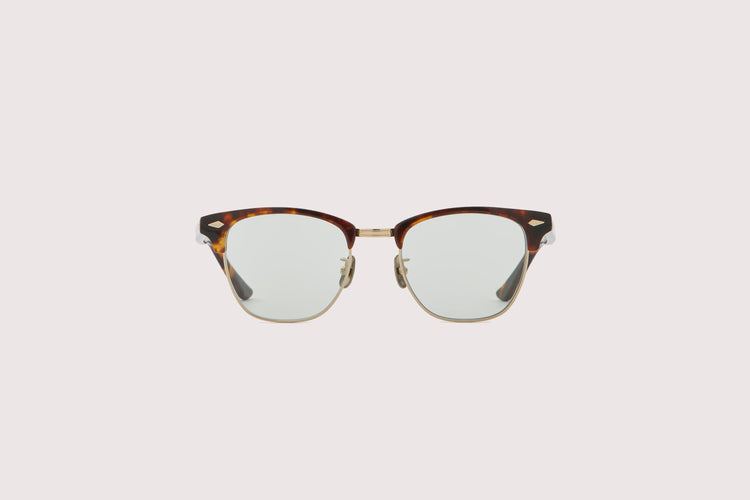 NOCHINO OPTICAL / YUGEN #3. RICH AMBER & CHAMPAGNE GOLD × GREY GREEN TO D.GREY (Photochromic Model)