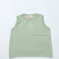 MEYAME / COTTON KNIT SLEEVELESS GREEN