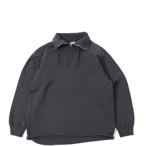 WALLA WALLA SPORT / 13oz ZIP UP PULLOVER USED BLACK