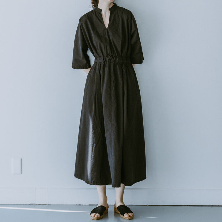 MEYAME / COTTON DRESS BLACK