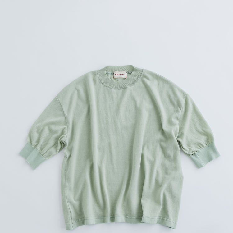 MEYAME / COTTON KNIT TEE GREEN