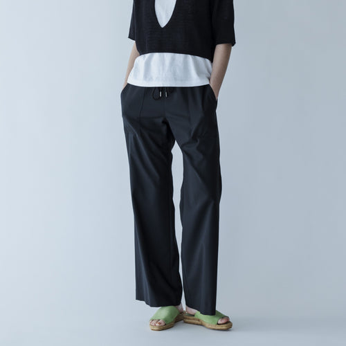 MEYAME / COMFORTABLE DRAWCORD PANTS BLACK