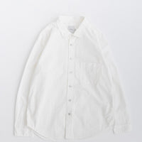 RINEN / 80/2ダウンプルーフ レギュラーカラーシャツ  01.シロ