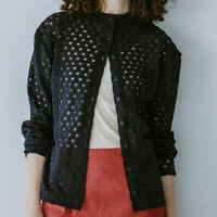 MEYAME / FRONT &amp; BACK LACE PULLOVER NAVY