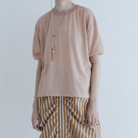MEYAME  COTTON KNIT TEE BLACK