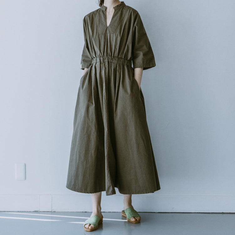 MEYAME / COTTON DRESS OLIVE