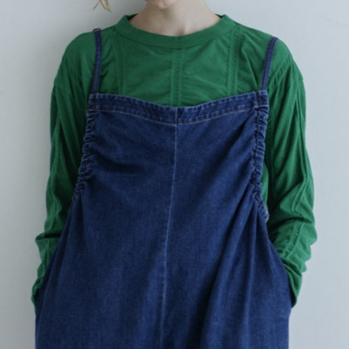 MEYAME / TUCKED JACQUARD PULLOVER GREEN