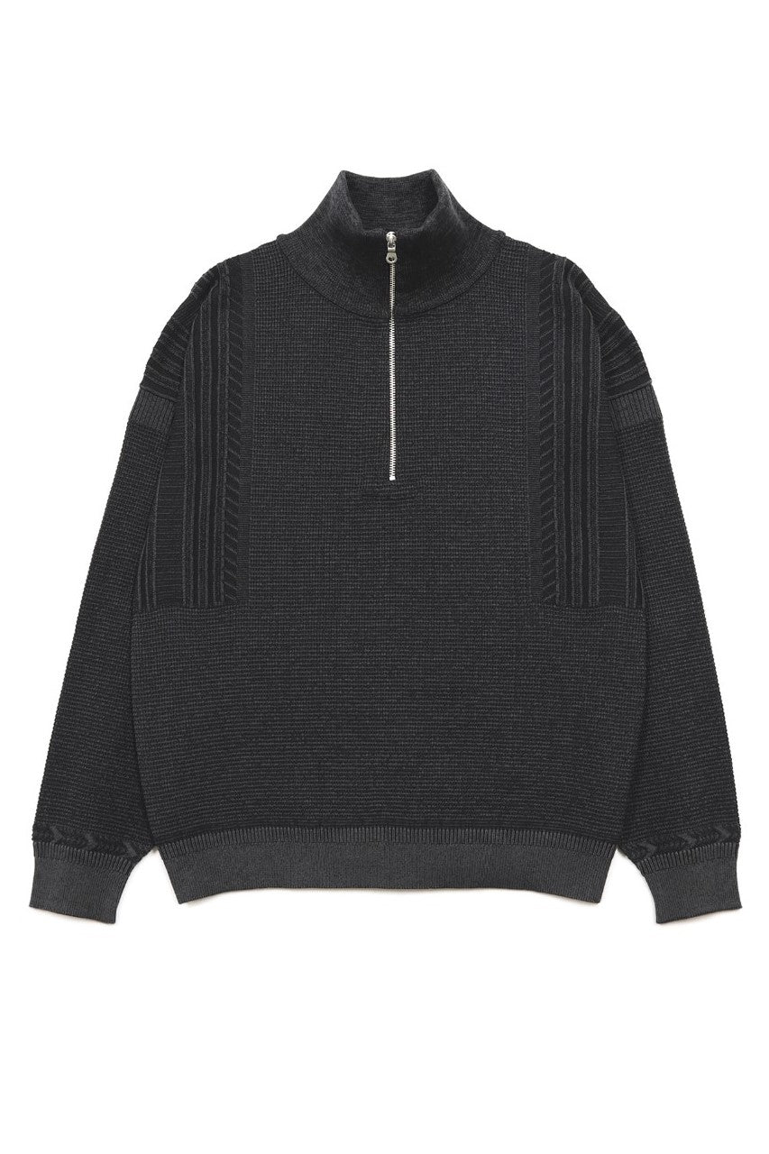 新品 YASHIKI【26SS】Aotsuyu Knit Polo(BLACK) YASHIKI - 【26SS】Aotsuyu Knit Polo(BLACK) | Salty