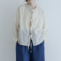 MEYAME  COTTON SILK BLOUSE JACKET CREAM
