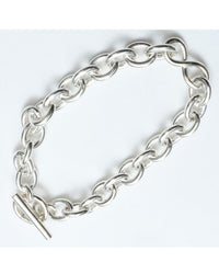 roundabout   Silver Cross-Over Bracelet