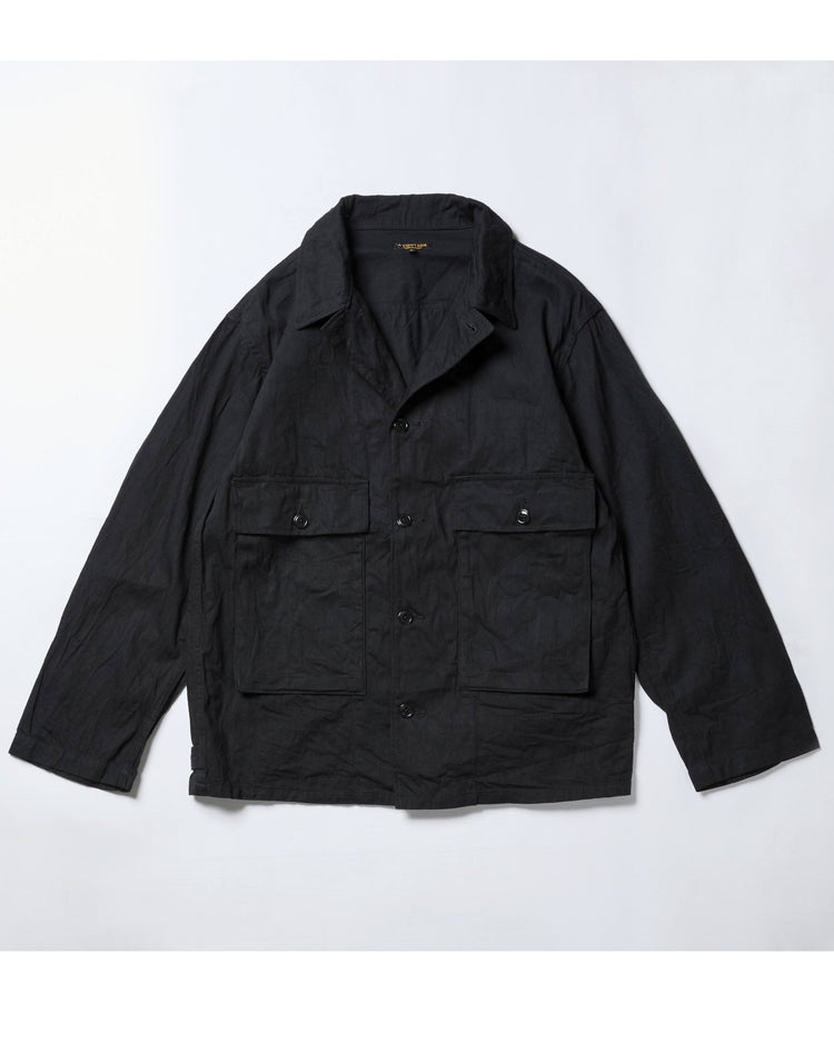 A VONTADE Naval Utility Jacket - BLACK Denim- #9 BLACK