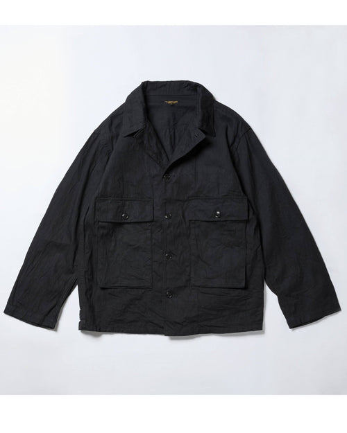 A VONTADE Naval Utility Jacket - BLACK Denim- #9 BLACK