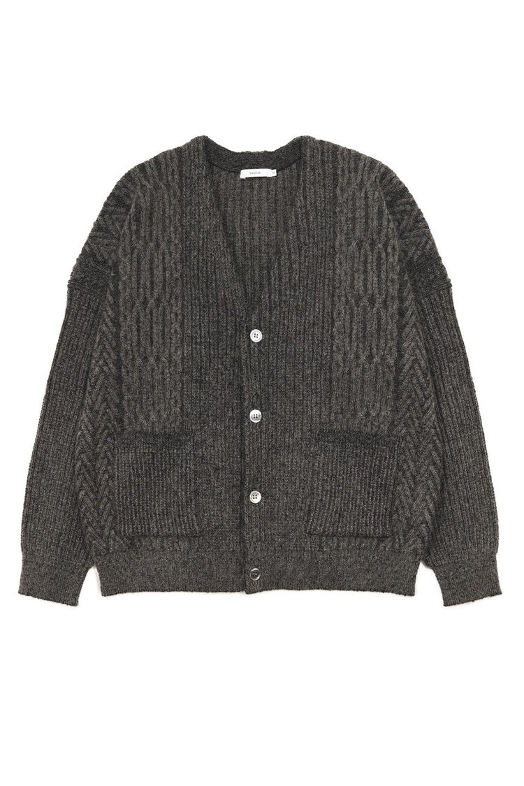 YASHIKI  Sekkei mohair Cardigan（雪景） BROWN