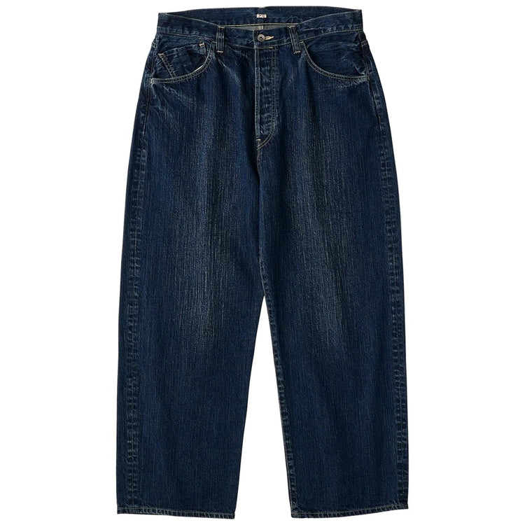 PORTER CLASSIC  STEINBECK DENIM PANTS NAVY
