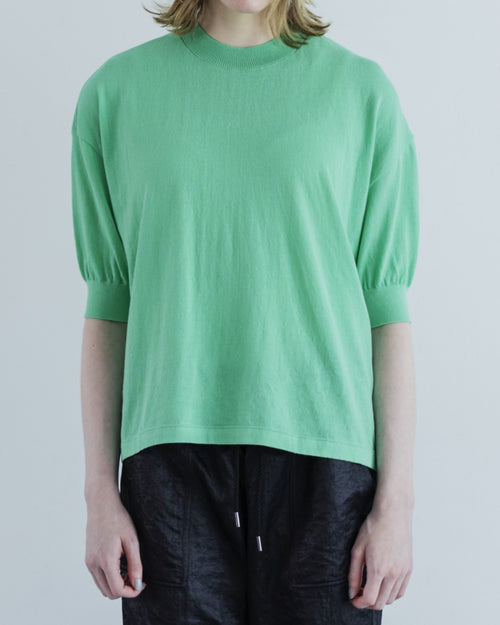 MEYAME  COTTON KNIT TEE GREEN