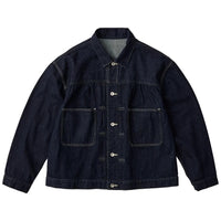 PORTER CLASSIC STEINBECK DENIM JACKET -DARK NAVY-