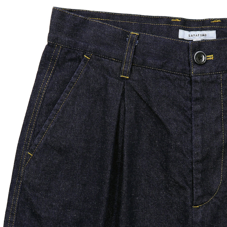 SAYATOMO  2-Tack Cutoff Wide Denim Pants　 SYT-26SS-P01