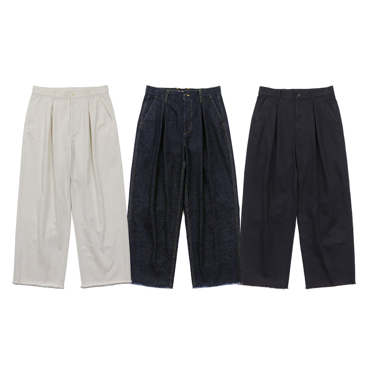 SAYATOMO  2-Tack Cutoff Wide Denim Pants　 SYT-26SS-P01