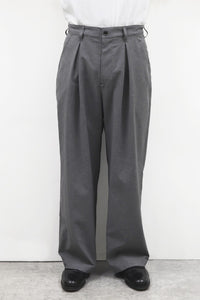 SAYATOMO  2-Tack Wide Slacks SYT-26SS-P03 BLACK