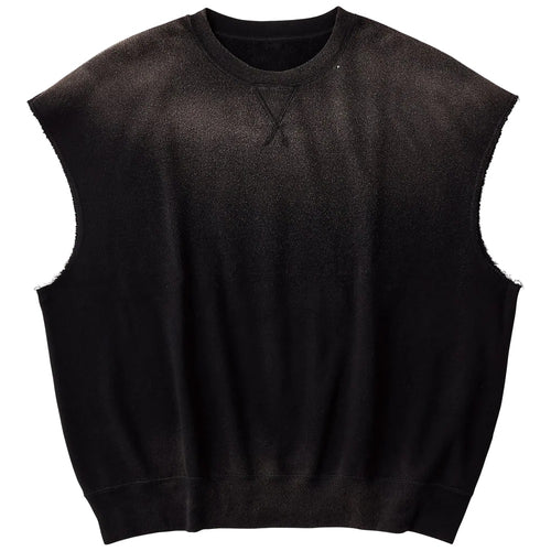 PORTER CLASSIC  H/W OHARIKO GRAFFITI PEACE COTTON KATSU VEST BLACK