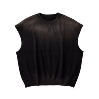 PORTER CLASSIC  H/W OHARIKO GRAFFITI PEACE COTTON KATSU VEST BLACK