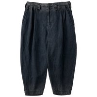 PORTER CLASSIC  BLACK LINEN BEBOP PANTS