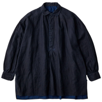 PORTER CLASSIC  FARMER’S LINEN ARTIST SHIRT NAVY