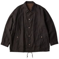 PORTER CLASSIC FARMER’S LINEN COACH JACKET BROWN