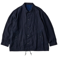 PORTER CLASSIC FARMER’S LINEN COACH JACKET NAVY