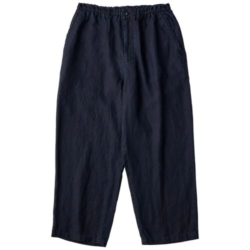 PORTER CLASSIC FARMER’S LINEN EASY PANTS NAVY
