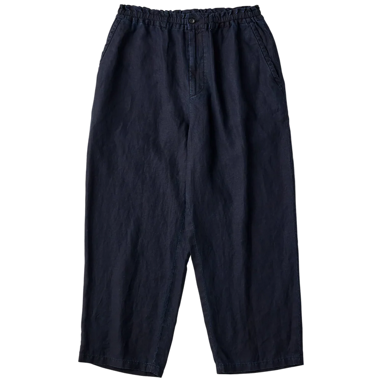 PORTER CLASSIC  FARMER’S LINEN EASY PANTS NAVY