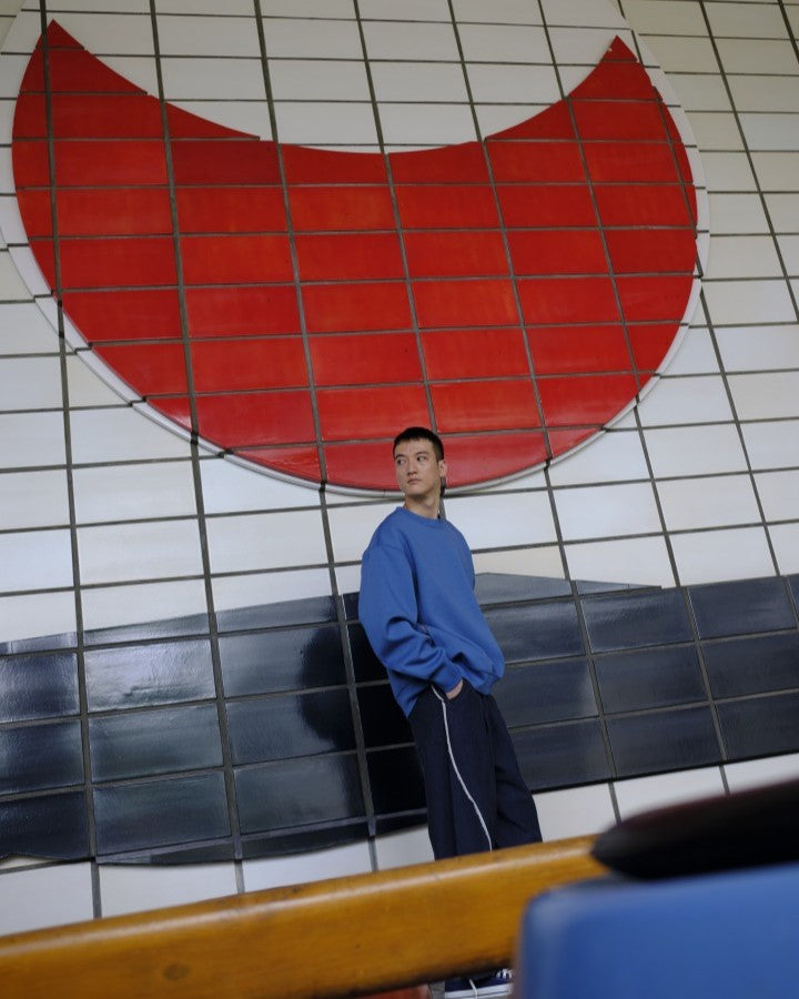 PERS PROJECTS  HAKEEM TWIST TROUSERS  top navy