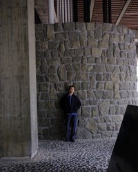 PERS PROJECTS  HAKEEM TWIST TROUSERS  top navy