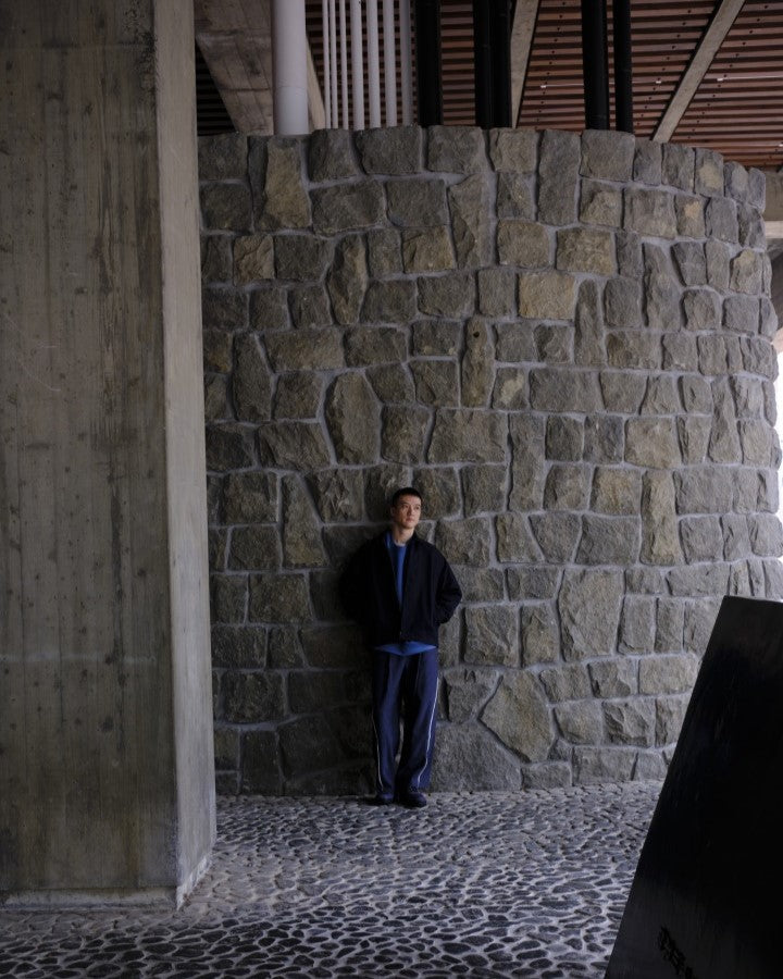 PERS PROJECTS  HAKEEM TWIST TROUSERS  top navy