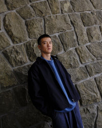 PERS PROJECTS HAKEEM TWIST TROUSERS top navy