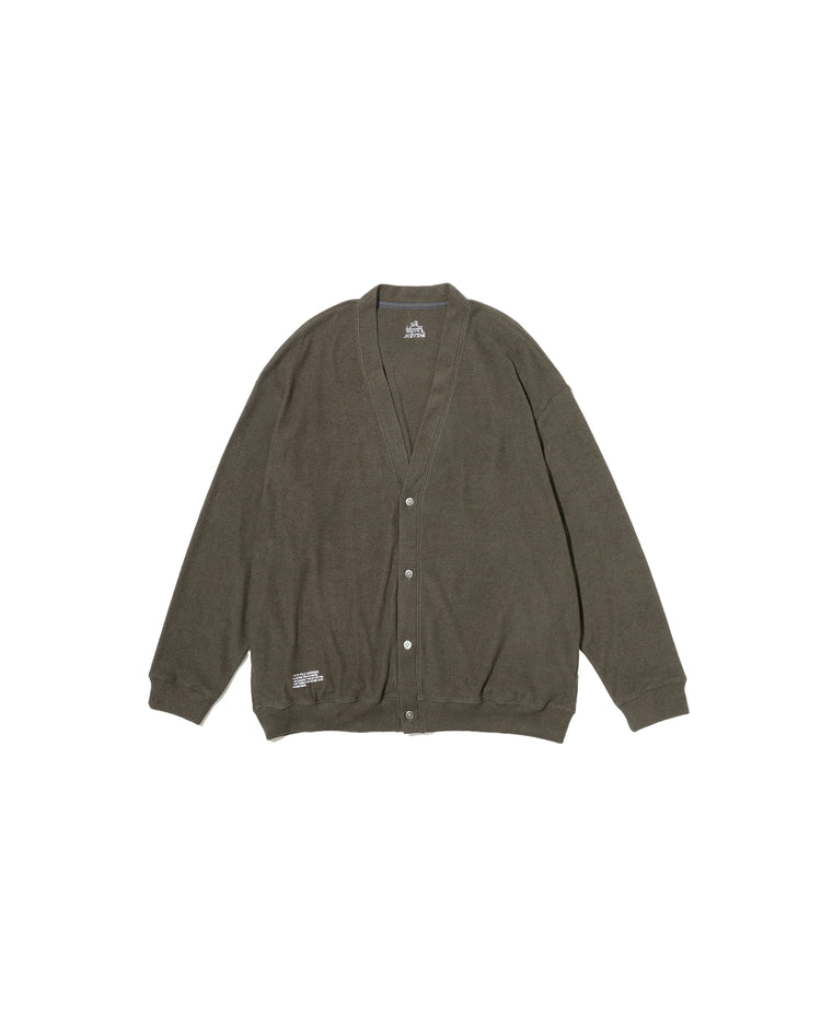 FreshService  UTILITY PILE CARDIGAN SET-UP KHAKI