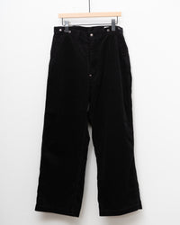 Ordinary fits CORDUROY BELL PANTS BLACK