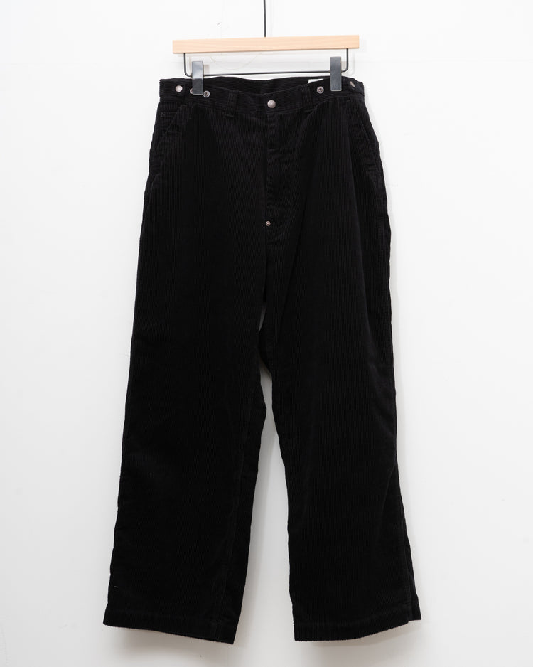 Ordinary fits CORDUROY BELL PANTS BLACK