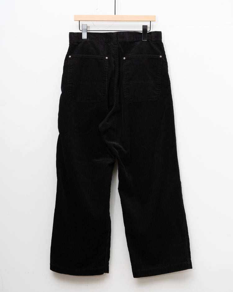 Ordinary fits  CORDUROY BELL PANTS BLACK