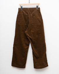 Ordinary fits CORDUROY BELL PANTS BROWN