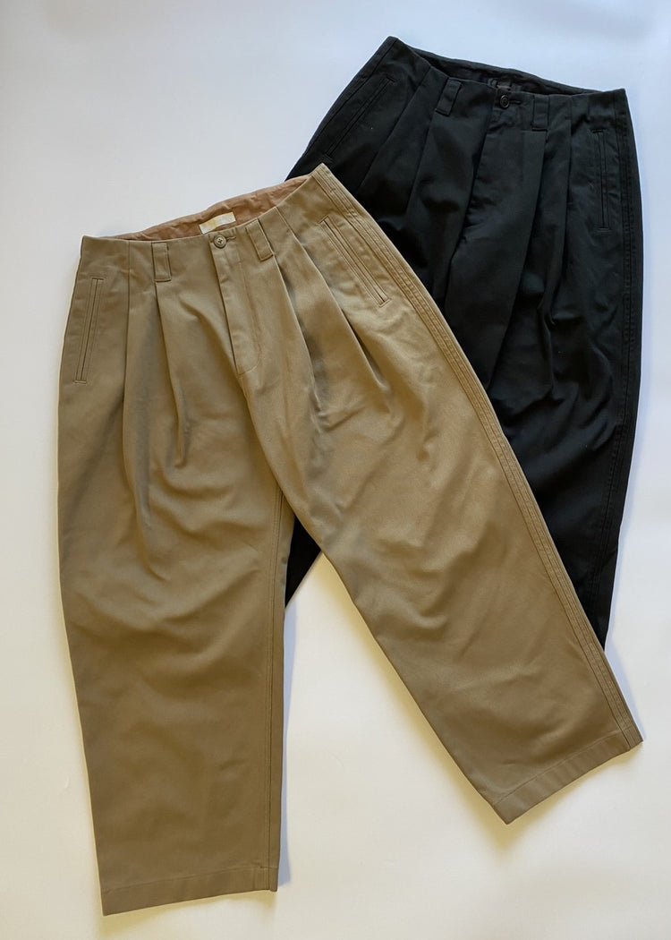 roundabout   Inside-Out 2tuck Pants RA26AW-PT04 BLACK