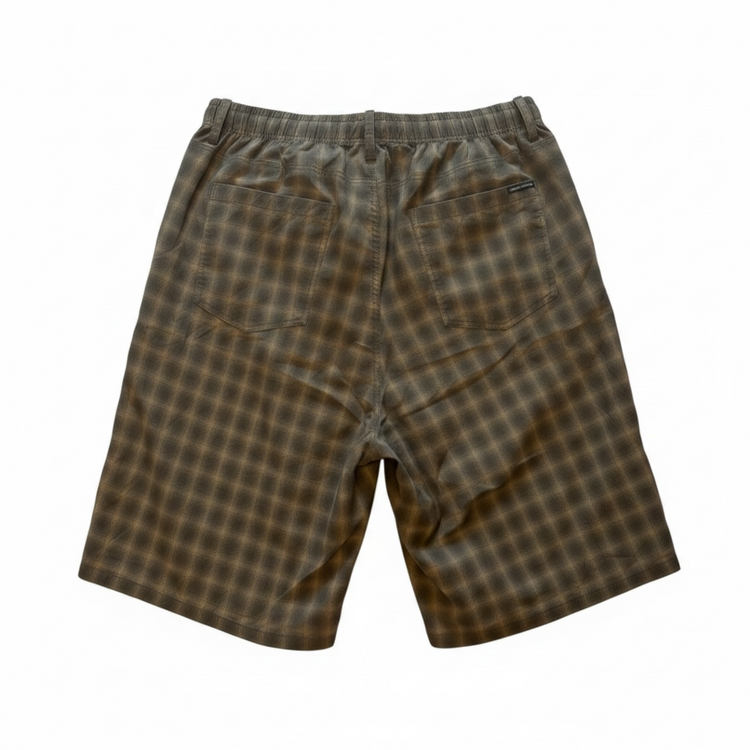 BAGGYSPORTS BA-005 BAGGY CHECK SHORTS GRAY