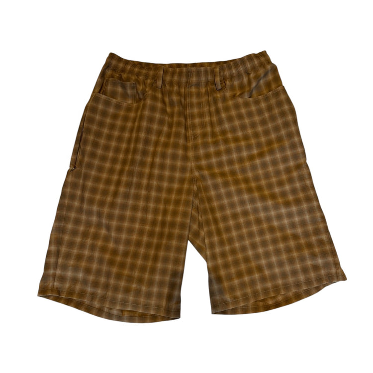 BAGGYSPORTS BA-005 BAGGY CHECK SHORTS YELLOW